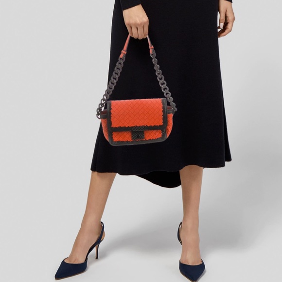 Bottega Veneta Handbags - Bottega Veneta Intrecciato Mini Glass Orange bag